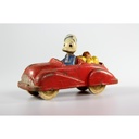 beeldje 'Donald Duck en Pluto' in auto